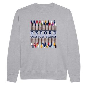 Oxford Colleges Blades Gray Crewneck Sweatshirt